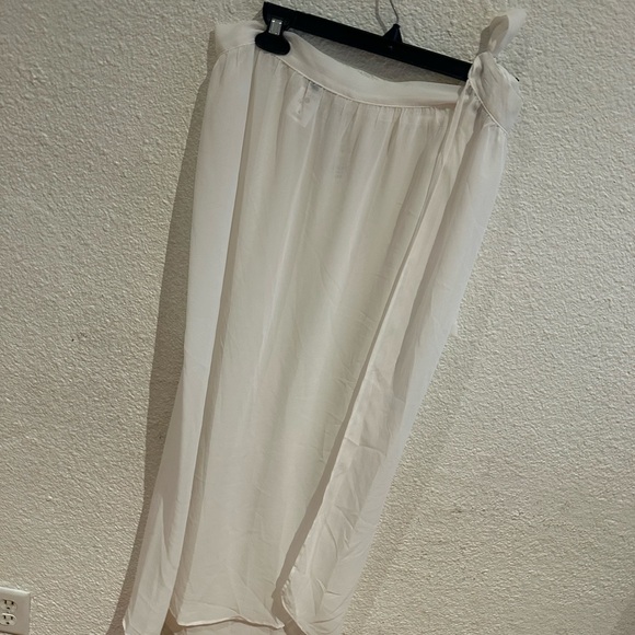 Ladies off white color/side sash swim cover up - Picture 2 of 7